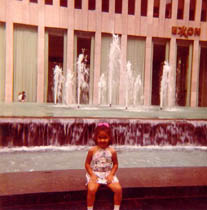 Janesa Martinez, 1975, at the World Trade Center.