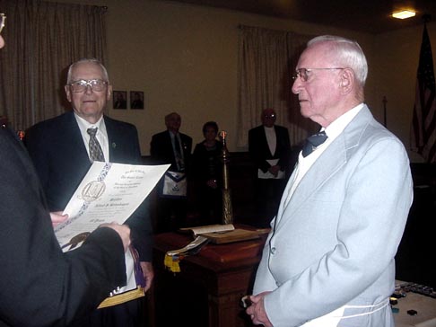 Herman and Alfred Reinshagen, brothers, honored for 60 years of service