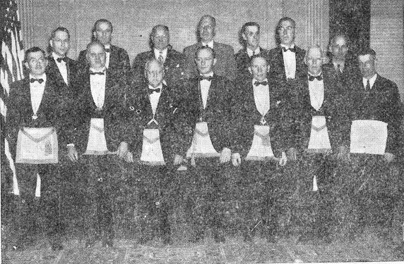1948 officers of Monticello Lodge No. 532, F&AM