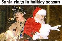 Santa Bob greets the crowds in Morristown, New Jersey - Thanksgiving Weekend, 2002