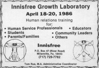 Ad published in The River Reporter, 3/96