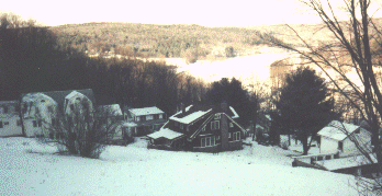 View from memorial stone