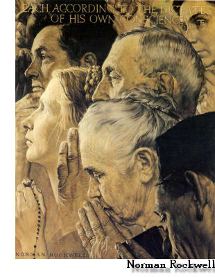 Freedom of Worship (Norman Rockwell)
