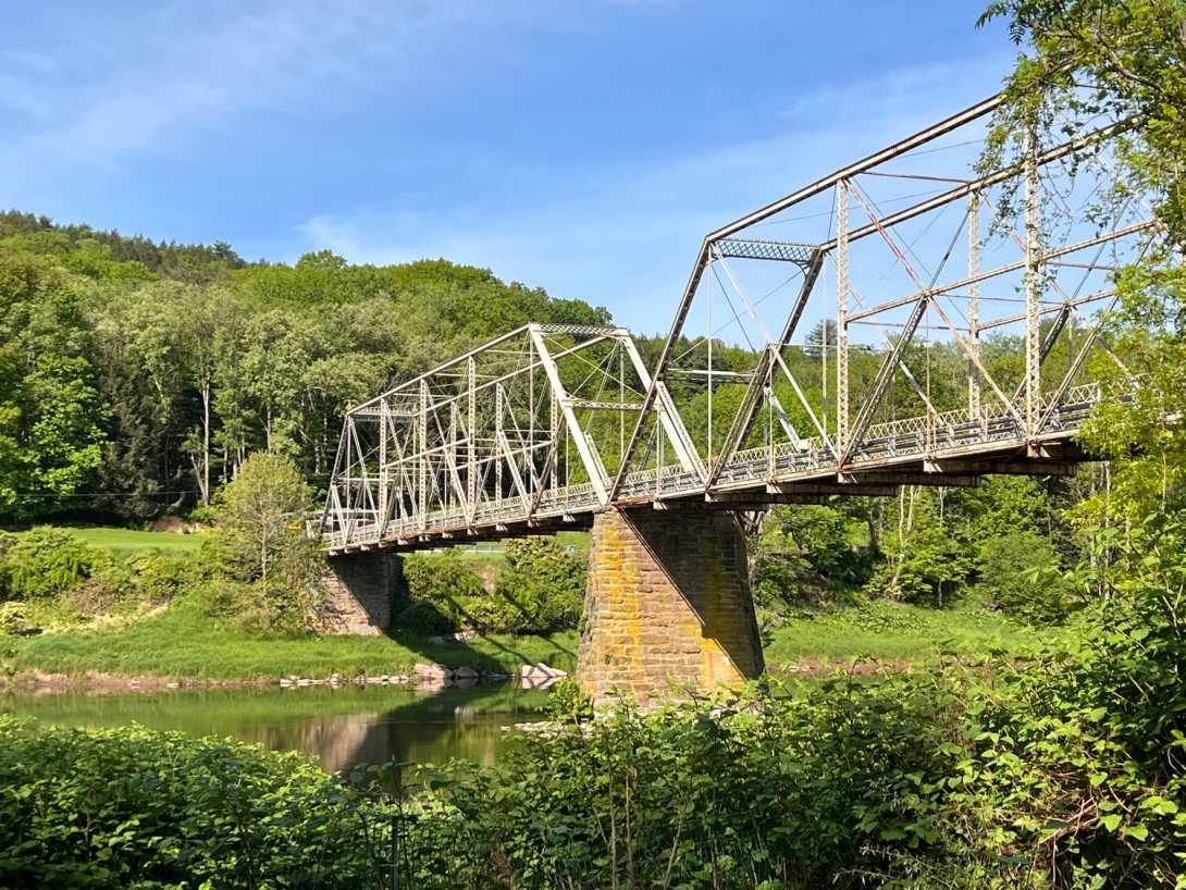 Skinners Falls Bridge, 5/18/2024, photo by Tom Rue