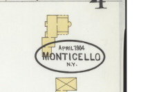 1904 NY Monticello Bank St Sanbourne Map